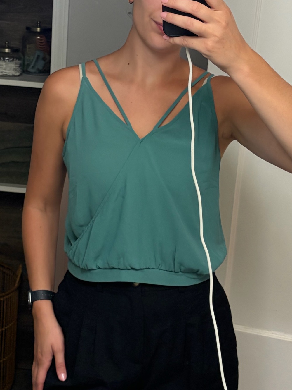 Teal tank top